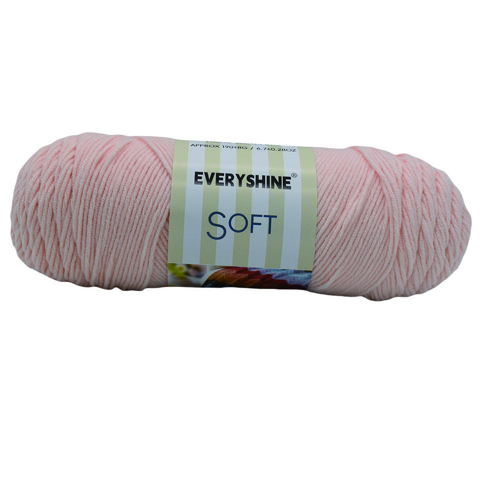 Balení 2 přadení akrylové příze (190g/6.7oz, 380m/416yd) – Vícebarevná příze střední tloušťky pro pletení a háčkování – Měkké mléčné vlákno pro amigurumi,