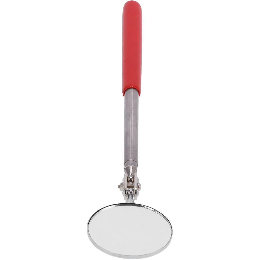 Telescoping Inspection Mirror , Round Extendable Mirror 2 . 25 Inch Diameter Circular and Black Handle , great for Mechanics , Contractors , HVAC