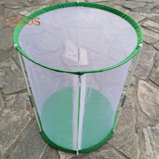 Mini seră Butterfly Habitat pentru observare în interior și exterior Cușcă robustă, reutilizabilă, în formă de cilindru, cu plasă vizibilă