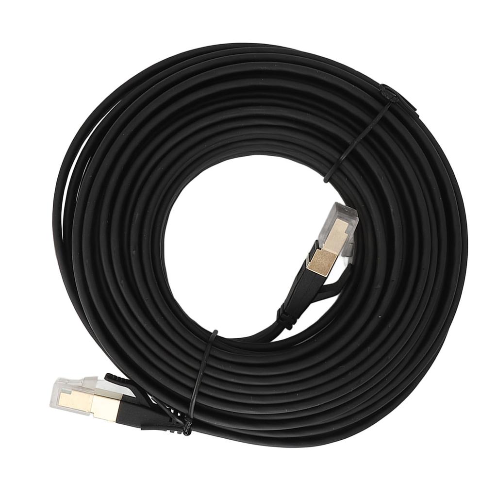Flat Shielded Cable Cat 8 LAN Cable with RJ45 Connector High Speed 40Gbps 2000MHz Network Cable 10
