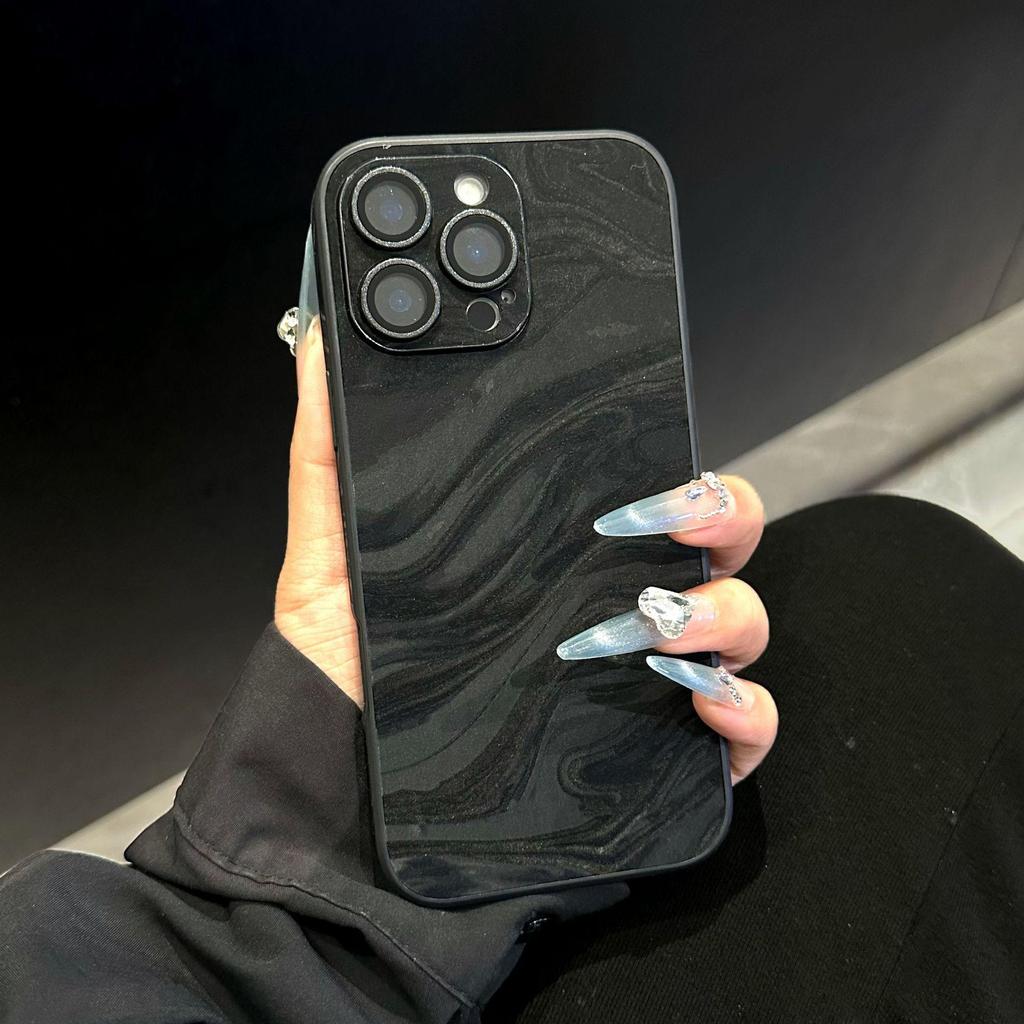 Etui Apple 17 Pro Max z pełnym pokryciem i efektem fal wodnych, precyzyjny otwór na powietrze, skórka ochronna na 13/14