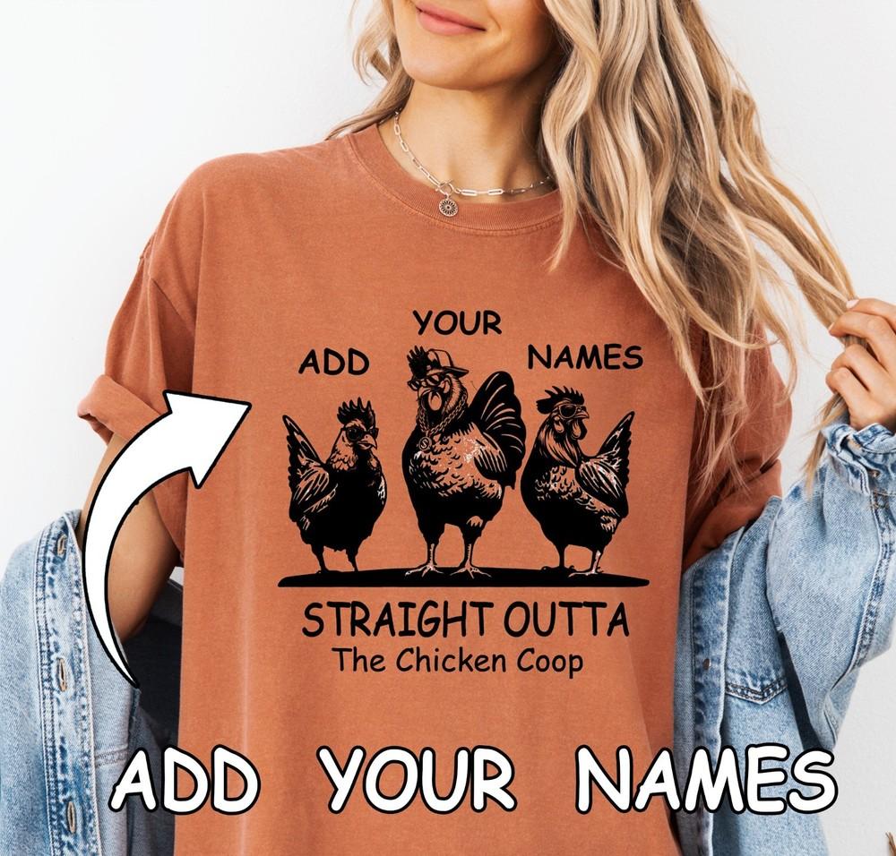

Comfort Colors Chicken Shirt, Customizable Tee for Chicken Lovers, Farmer Shirt L