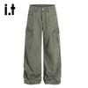 Men's Trendy Cotton Wide-Leg Cargo Pants