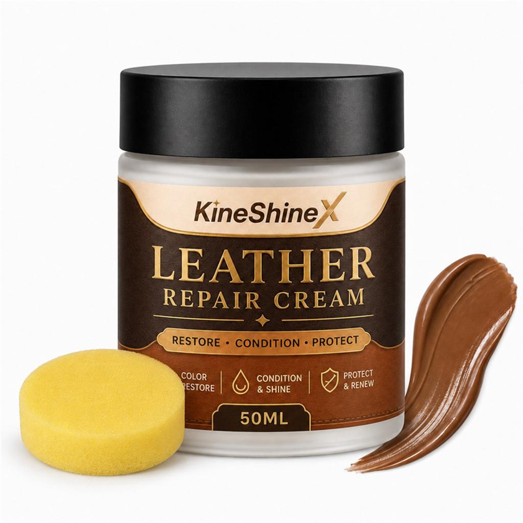 Brown Leather Cream - Color and Scratch for Car Seats, Furniture and Shoes