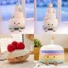 Cake Birthday Plush Toys Rainbow Cake Design Soft Stuffed Dolls Girls Gifts