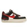 Air Force 1 Shadow Svart Universitetsrød Dame Sneakers Hvit Summit-White DR7883-102
