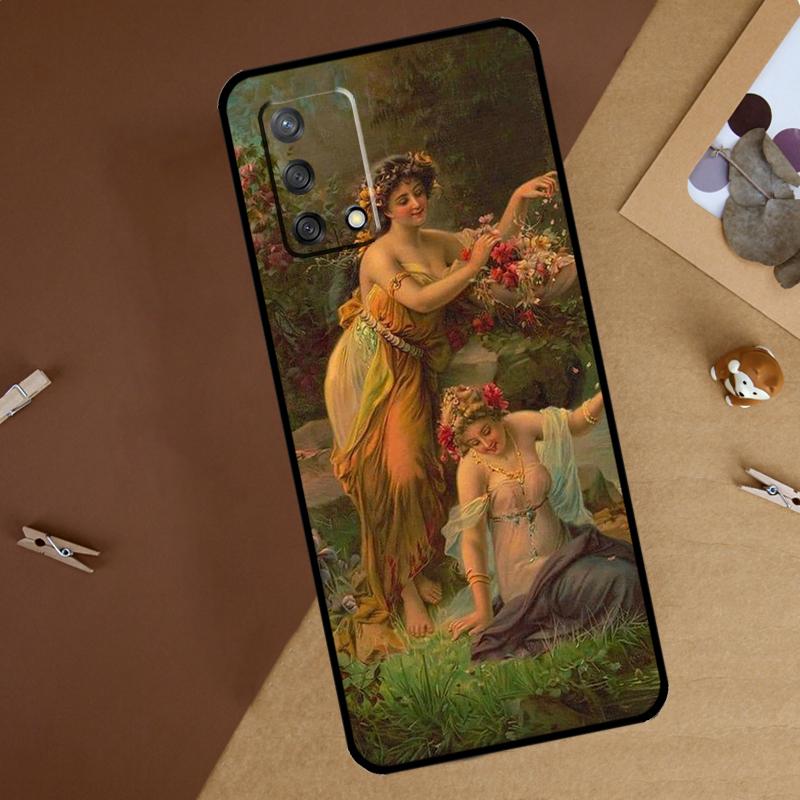 

Renaissance Art Painting For Oppo A40 A60 A80 A74 A94 A54 A18 A38 A58 A78 A98 A16 A76 A96 A15 A57S A17 A77 Phone Case OPPO A16
