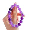 Natural Amethyst Bracelet, Purple Fluorite Rose Amethyst Cut Face Versatile High-End Bracelet, Crystal Bracelet.