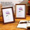 8-Inch Minimalist Wooden Nail Art Display Frame for Tabletop Decor