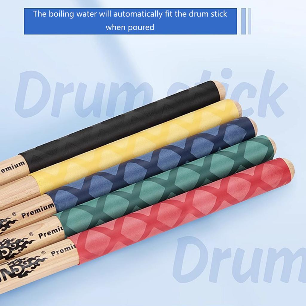 1 Pair Drumstick Grips Antislip Drum Handle Wrap Sweatbands Drum Sticks Handle Grip Drumming Drum Percussion Accessory