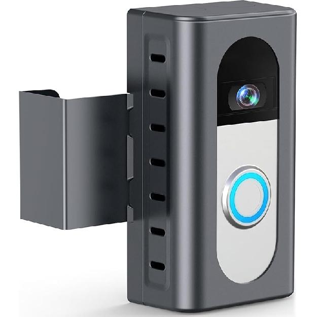 QIBOX Anti-Theft Video Doorbell Mount Compatible with Ring/Blink Wireless Video Doorbell 4/3/3 Plus/2/1/(2020 Release), Adjustable No-Drill Mounting