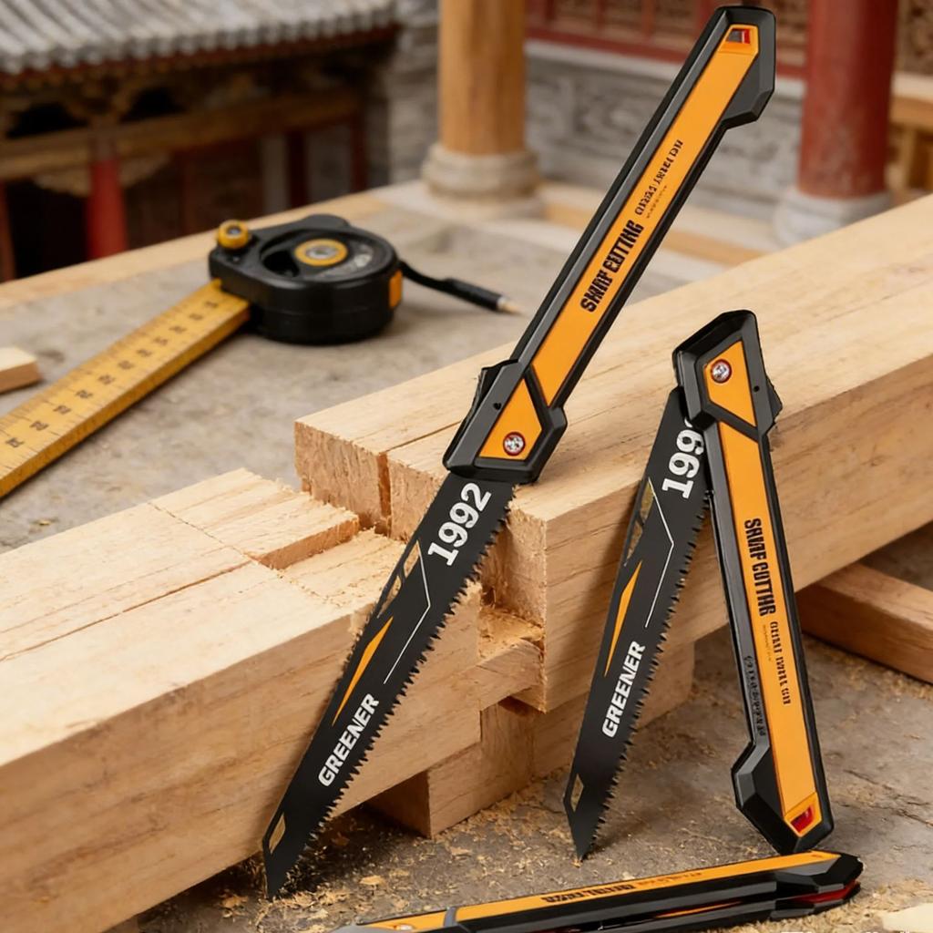 SK5 Steel Adjustable Folding Hand Saw Durable Thickened Rustproof Wood Cutting Tool for Woodworking