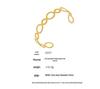 Qiong Yao Openwork Spliced Ring Bangle: European & American Style, 18K Gold-Plated Stainless Steel Bracelet