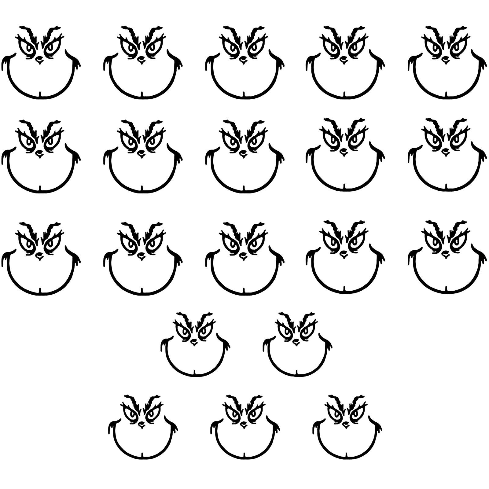 

20 шт. Наклейки, рождественские украшения, наклейки для лица, виниловые наклейки, украшения своими руками, наклейки One Size