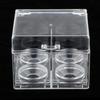 Transparent Cotton Pad Storage Box Dustproof Desktop Organizer Makeup Storage Case for Bathroom Home Toilet Travel