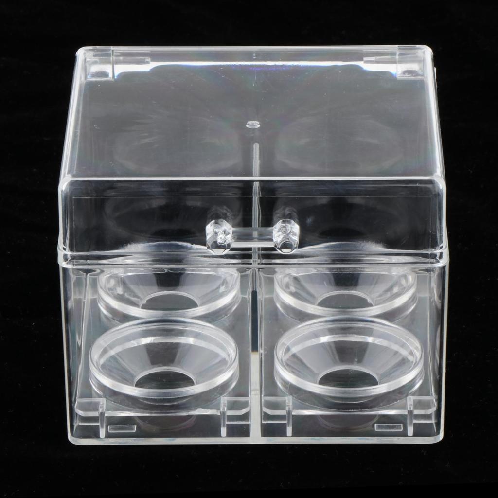 Transparent Cotton Pad Storage Box Dustproof Desktop Organizer Makeup Storage Case for Bathroom Home Toilet Travel