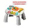 Baby Musical Activity Table Toy Early Educational Learning Piano Keyboard Steering Wheel Light Sound Infant Toddler Center