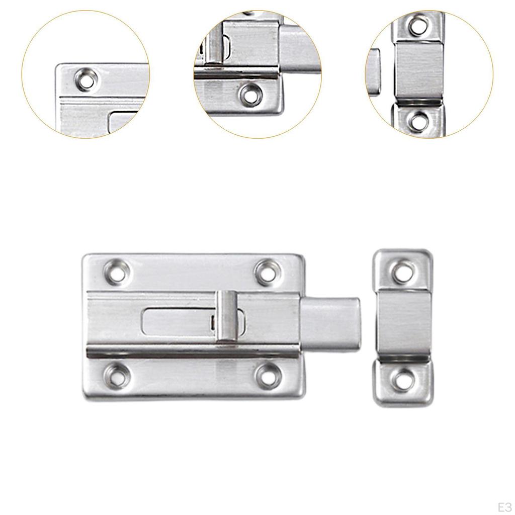 Door Bolt Security Slide Latch Lock Easy To Install for
