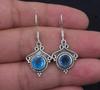 Solid 925 Sterling Silver Blue Topaz Gemstone Handmade Boho Designer Earring Women Earrings Gift For Her Drop Earrings