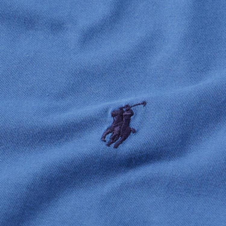 Polo Ralph Lauren Ss24 Solid Color Logo Embroidered Crew Neck Casual Short Sleeve T-Shirt Men T-Shirts Blue 710671438-318