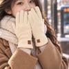 Windproof Winter Cycling Gloves Thickened  Gloves Casual Women Thermal Gloves  Cycling
