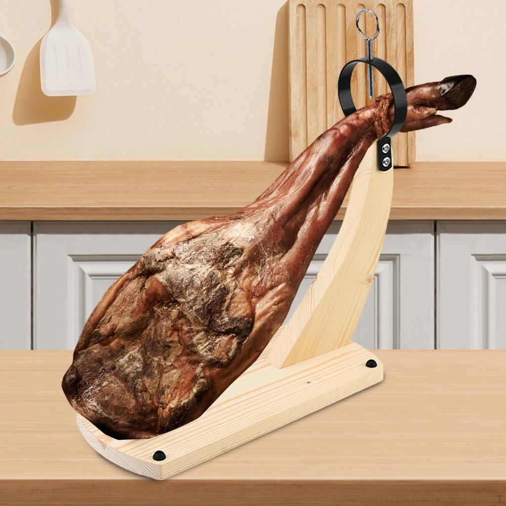 Ham Stand Rack Stable Kitchen Gadgets Bracket Spanish Wooden Holder for