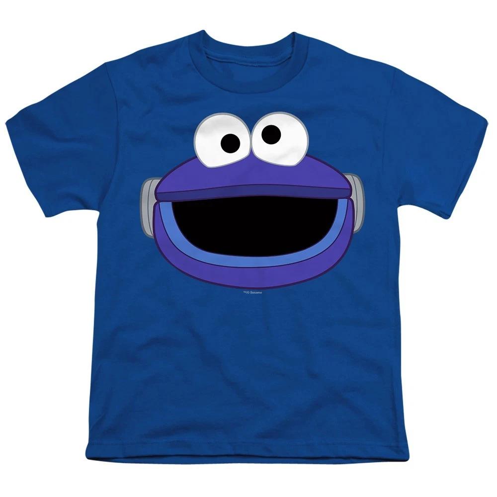 Sesame Street  Mecha Cookie Monster Face  Child T-Shirt S