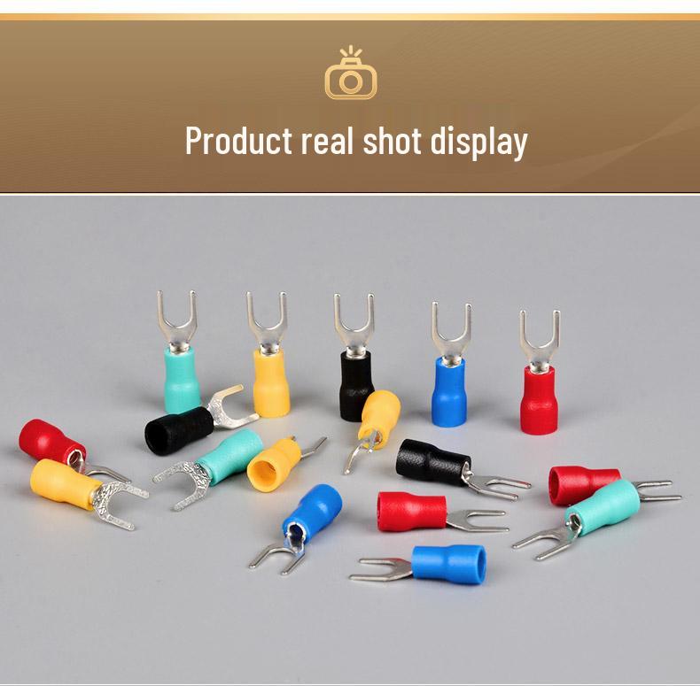 Zongyi SV2-4 U-Shaped European Pre-insulated Copper Terminal (1.5-2.5 Mm²)