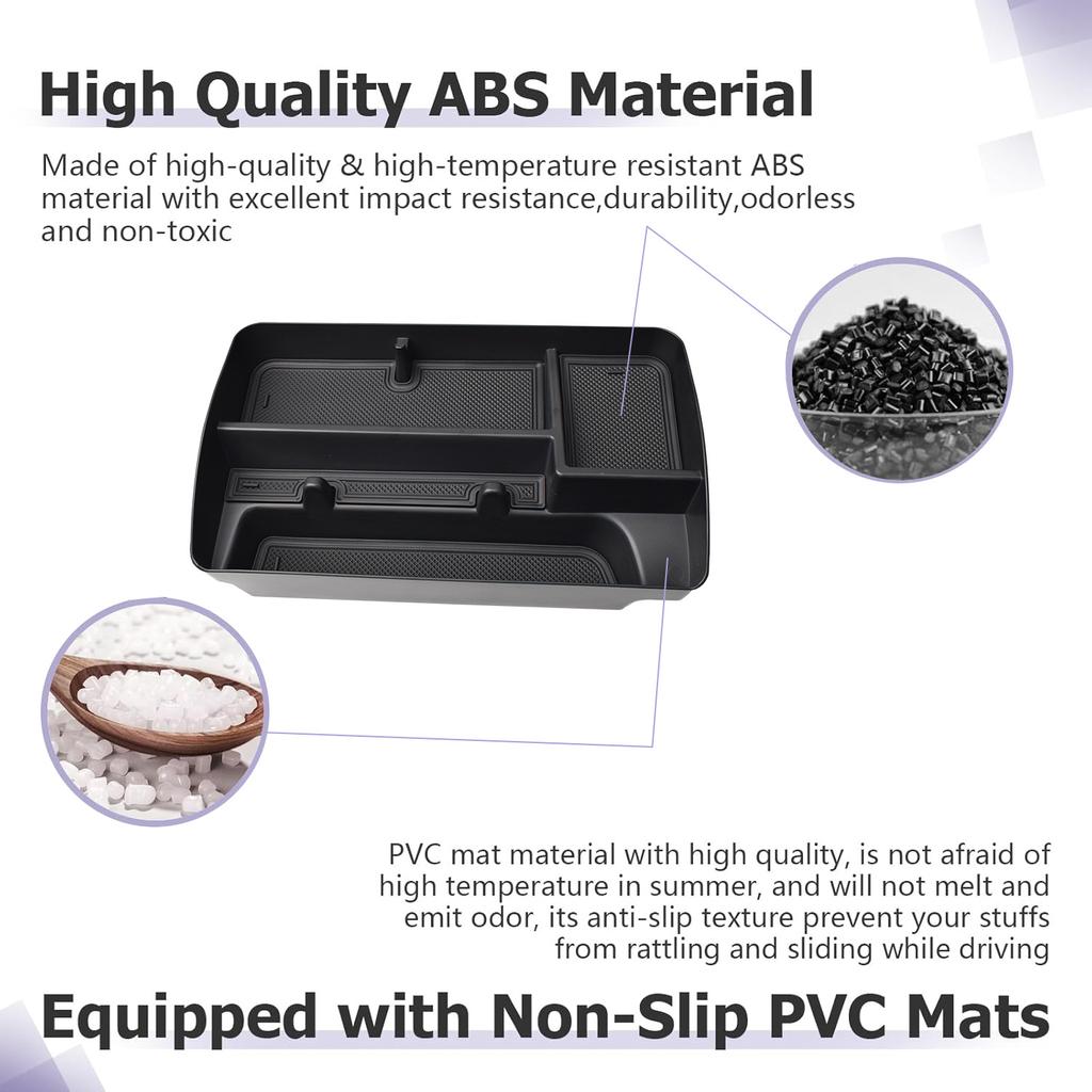 For 2025 2025 Chevy Colorado Center Console Dashboard Organizer ABS Accessories Storage Dash Board Center Console Tray Car Box