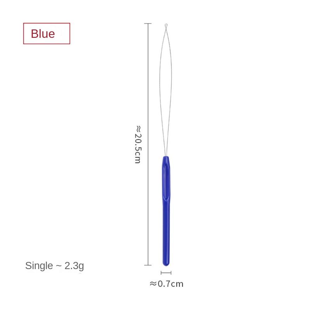 

Игла Нитевдеватель Нитка Парик Вязание крючком Цветная пластиковая ручка Бисер