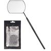 1Pc Handheld Square Eyelash Extension Inspection Mirror, Stainless Steel Eyelash Extension Auxiliary Tool