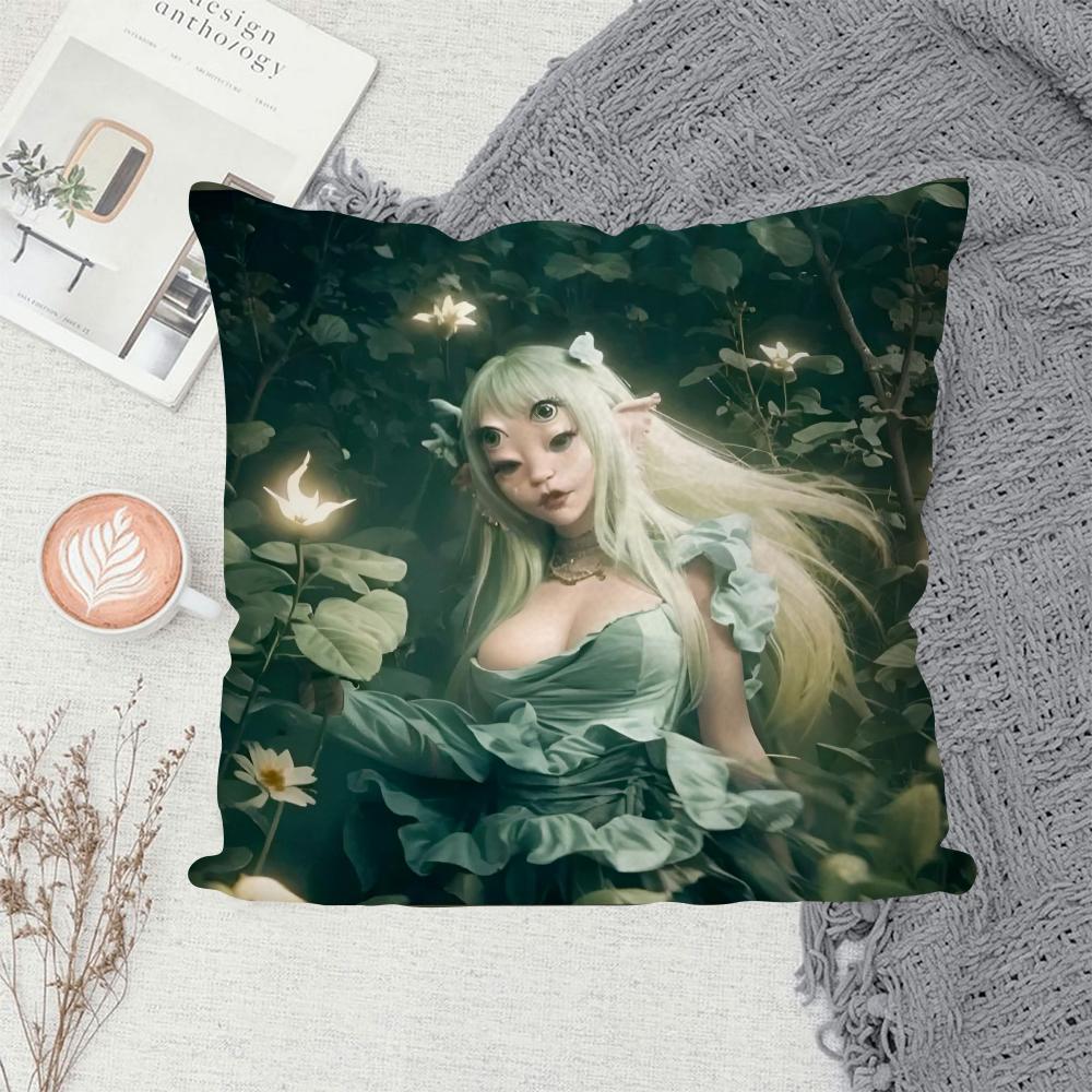 1 PZ Federa Cuscino Album Melanie Martinez Gioco Caldo Decorazione Divano Casa Stampa Double-sided Peluche Corto Carino Copricuscino