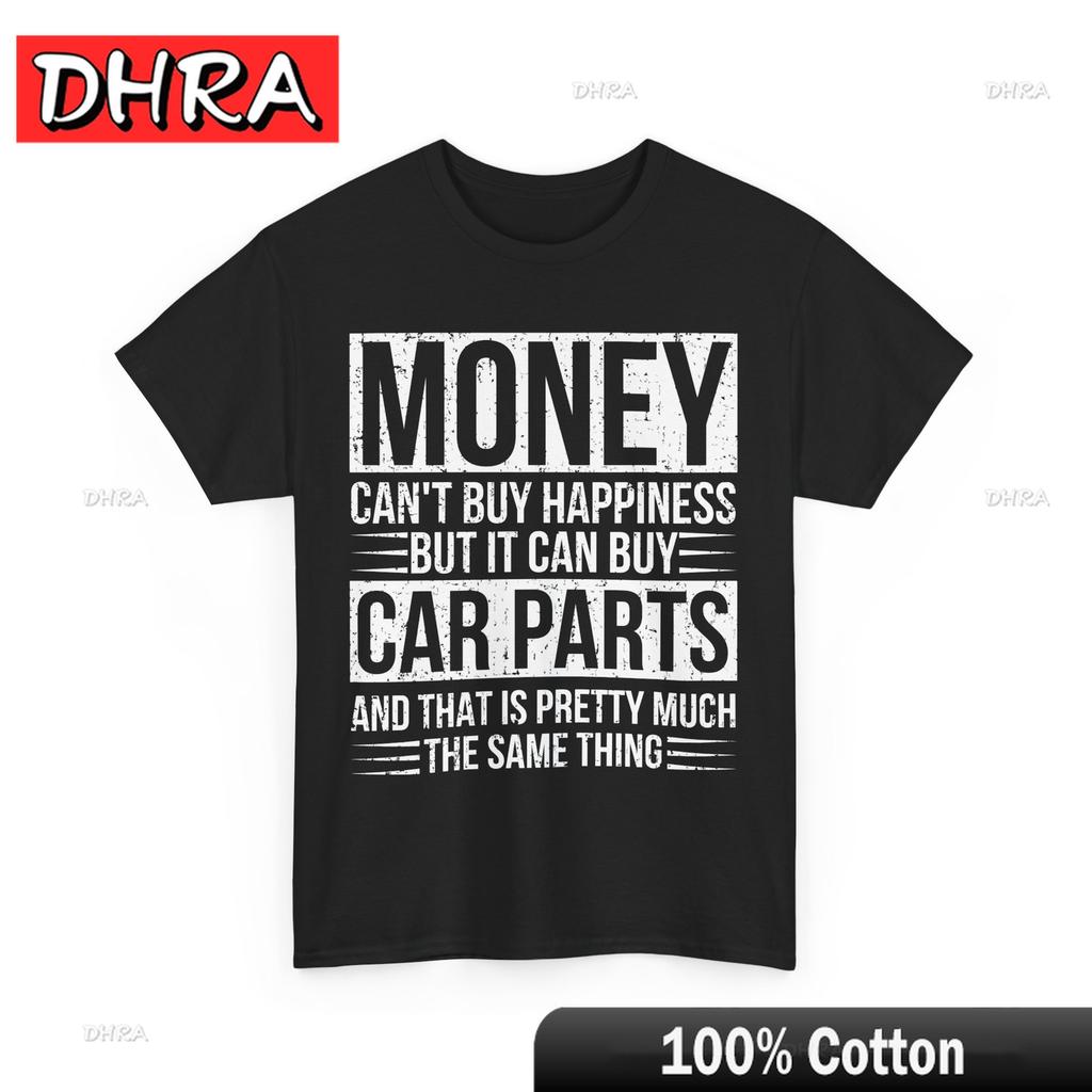 Car Guy Money Can't Buy Happiness But It Can Buy Car Parts Funny T-Shirt Woman Tshirts Chic Urban Comfy Tee Vintage for Summer