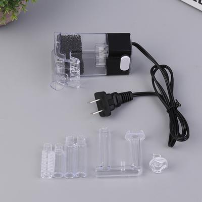 Aquarium External Hanging Filter Mini Filter Fish Tank Power Interface 2.5W Flow 250H/L For Fish Tanks Aquarium Below 30Cm