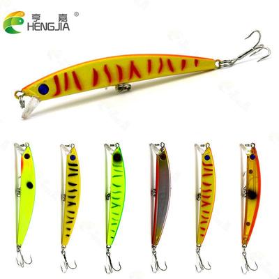 HENGJIA 1pc isca de lúcio realista wobbler minnow isca dura equipamento de pesca tipo mergulho