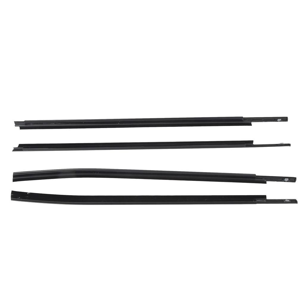 4 Pcs Window Moulding Weatherstrip Seal Rubber 68160 0C020 Door Belt Replacement for Toyota Double Cab 2007 To 2020
