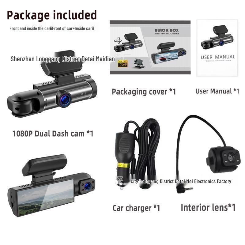 M8 Dual Lens HD Dash Cam with WiFi & Infrared Night Vision