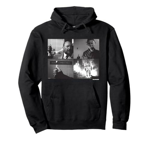 Halloween II Michael Myers and Dr. Loomis Fire Hoodie