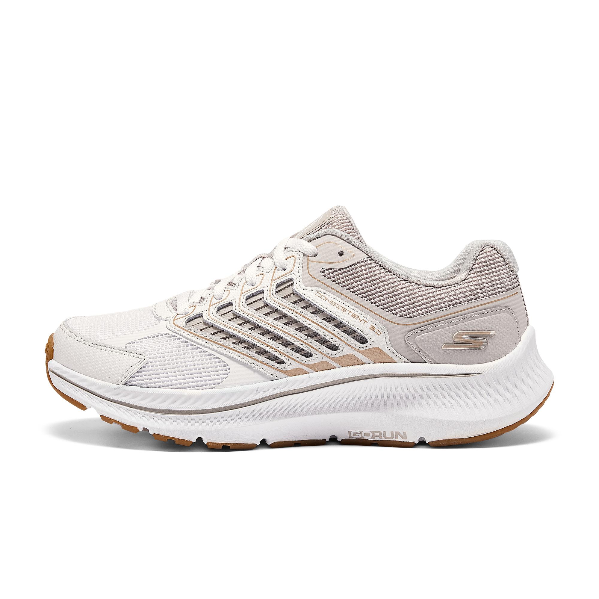 Skechers Lightweight Supportive Breathable Comfortable Versatile Cushioning Balance Durable Low-Top Casual Running Shoes Women sneaker 128609-WTP 36