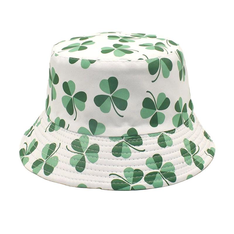 Saint Patrick Floral Digital Print Vintage Style Sun Hat For Spring Party And Outdoor