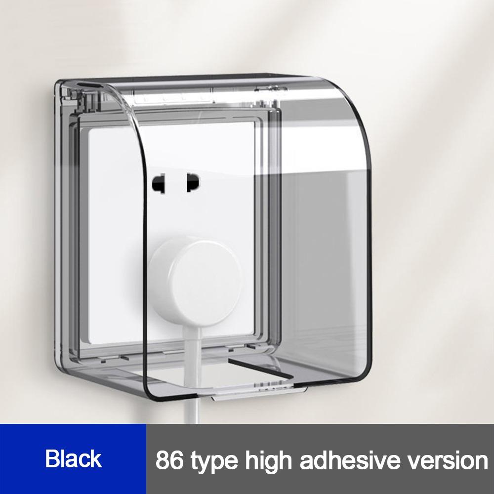 Wall-mounted Switch Protective Cover Self-Adhesive Enlarged Plastic Protection 86 Type Waterproof Box Wall