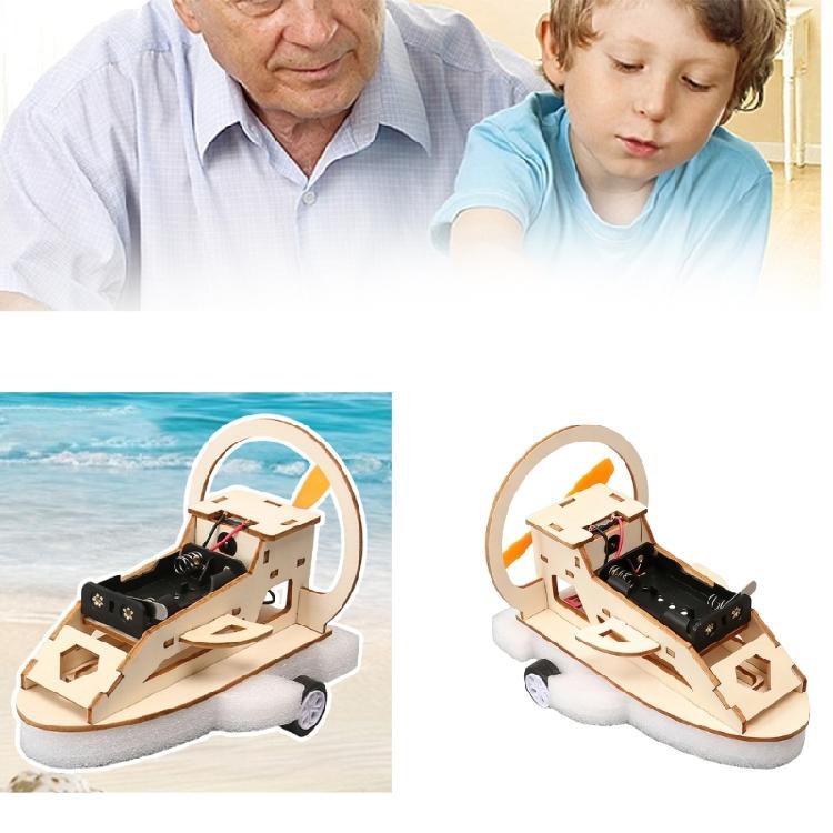 Kids Science Experiment Model Set DIY Electric Environment Vehicle With Wooden Components Physics Learning Wood Craft