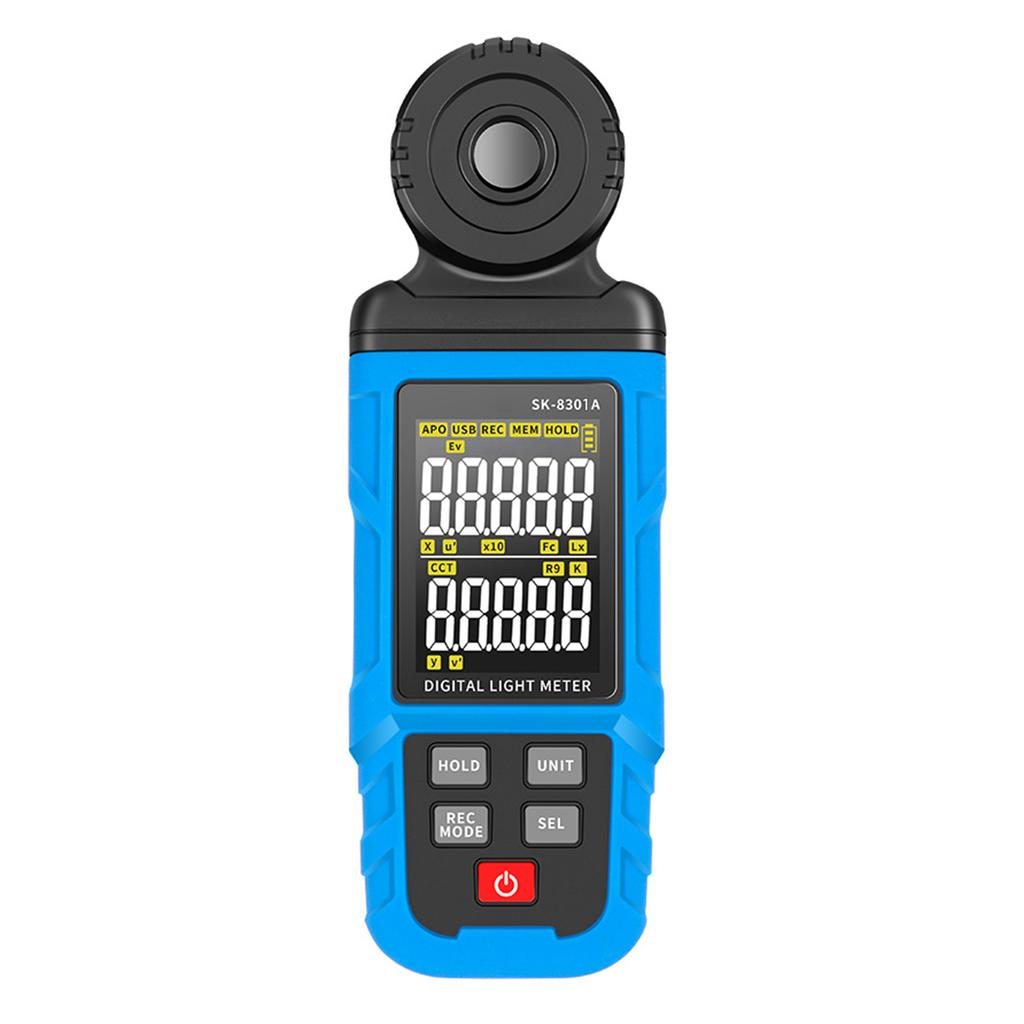 Light Meter Digital Illuminance Meter Handheld Ambient Temperature Measurer 0.1 300000Lx Meter Support Data Logging 5