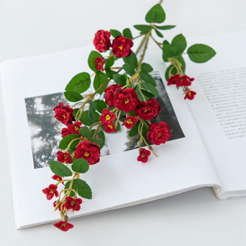 

Artificial Flowers Handmade Daisy Bouquet Fashion For Home Garden DIY Wreath Material Wedding Bride Banquet Decoration Christmas красный