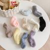 1 Paar Winter Korallenfleece Kinder Socken Dick Warm Rutschfest Neugeborene Mädchen Jungen Kniestrümpfe Indoor Bodensocken Für 0-5 Jahre