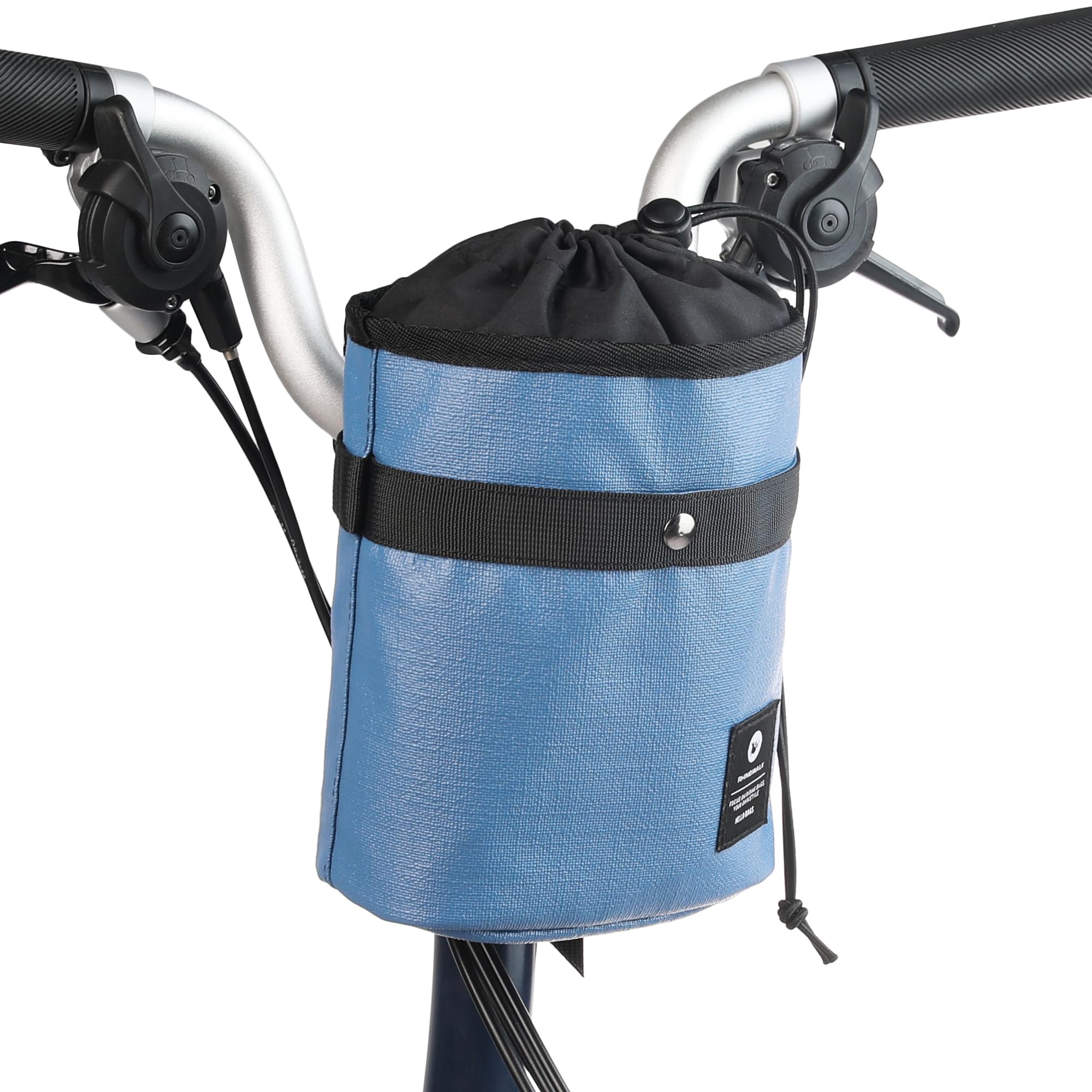 

Сумка на вынос велосипеда Rhinowalk с держателем для бутылки на выносе руля для сумки на руль с небольшим предметом, легкосъемный плечевой ремень, держатель для передней сумки Morandi,