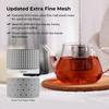Tea Strainers for Loose Tea Extra Fine Mesh Tea Infuser 304 Stainless Steel and Updated Slim Threaded Lid Loose Leaf Tea Steepe