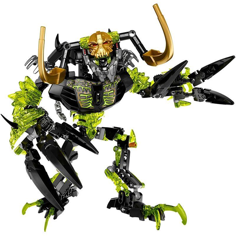 Nuovo Robot Mecha Combinabile Soldato Scheletrico Blocchi da Costruzione Guerriero Biochimico Maschera Dorata Giocattolo Ragazzo Regalo per le Feste dei Bambini
