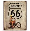 Vintage USA Route  Metal Tin Signs Wall Art Posters  Aluminum Plaque Sign for Garage Cafe Living Room Club Bar Decoration