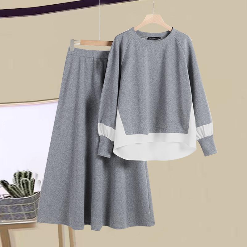 

ZANZEA Женский винтажный комплект из двух частей с круглым вырезом и длинным рукавом из блузки и брюк 2XL